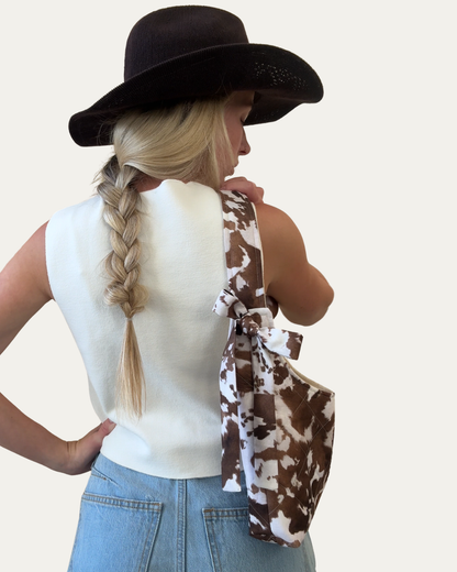 Cow Bow Bag