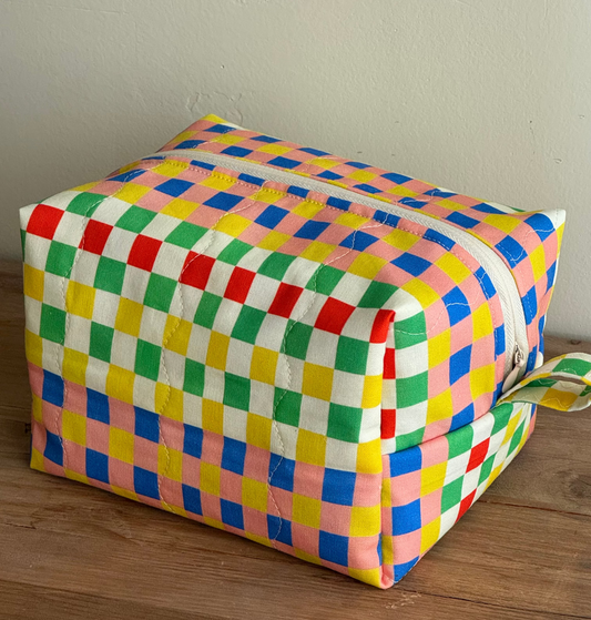 Quilted Boxy Pouch