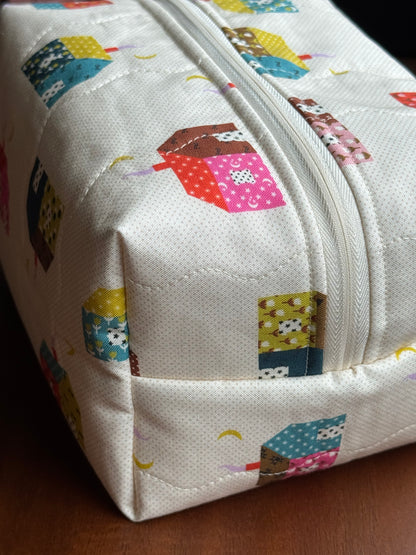 Quilted Boxy Pouch